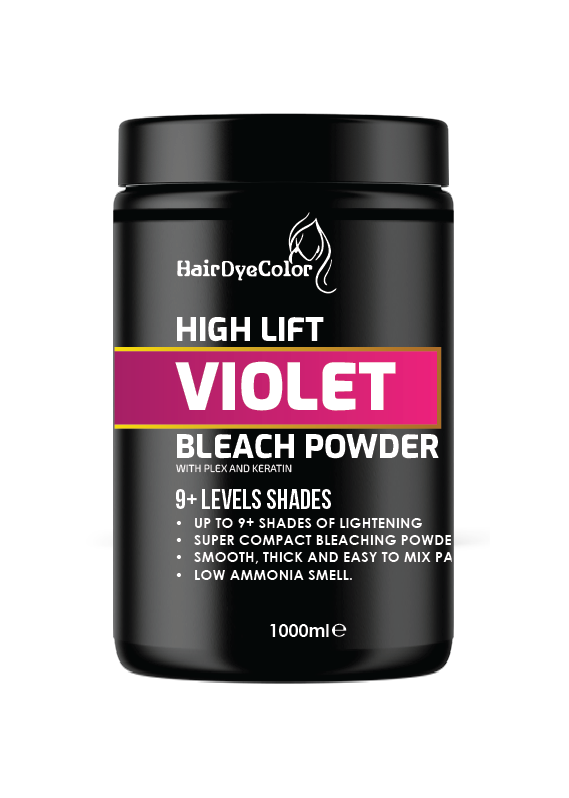 Violet Bleach Powder 9+ Lifts Levels Hairdyecolor