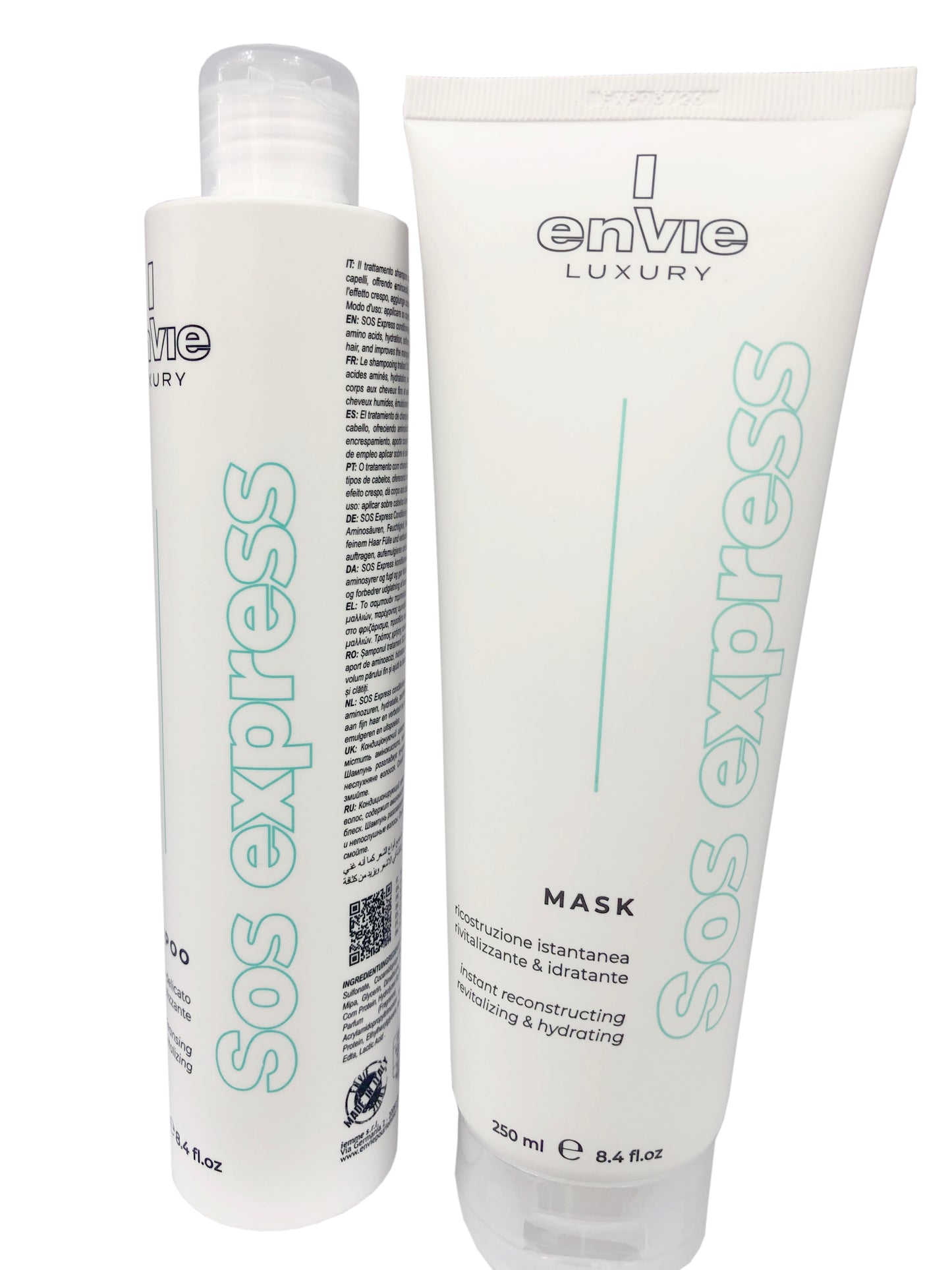 Envie SOS Express hair mask and hair shampoo SOS 250 ML