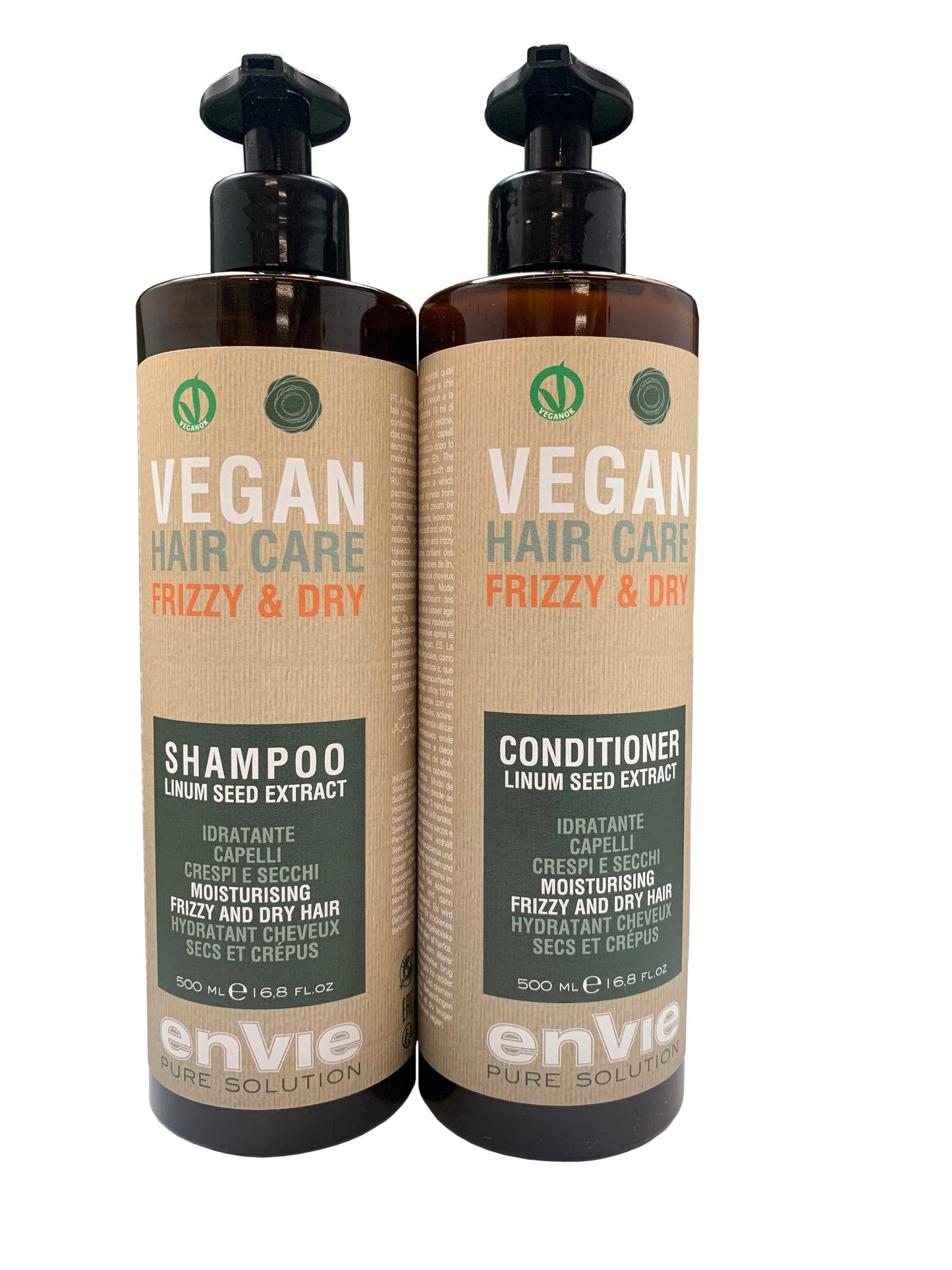 Frizzy and dry shampoo and Hair Conditioner Envie 500ml