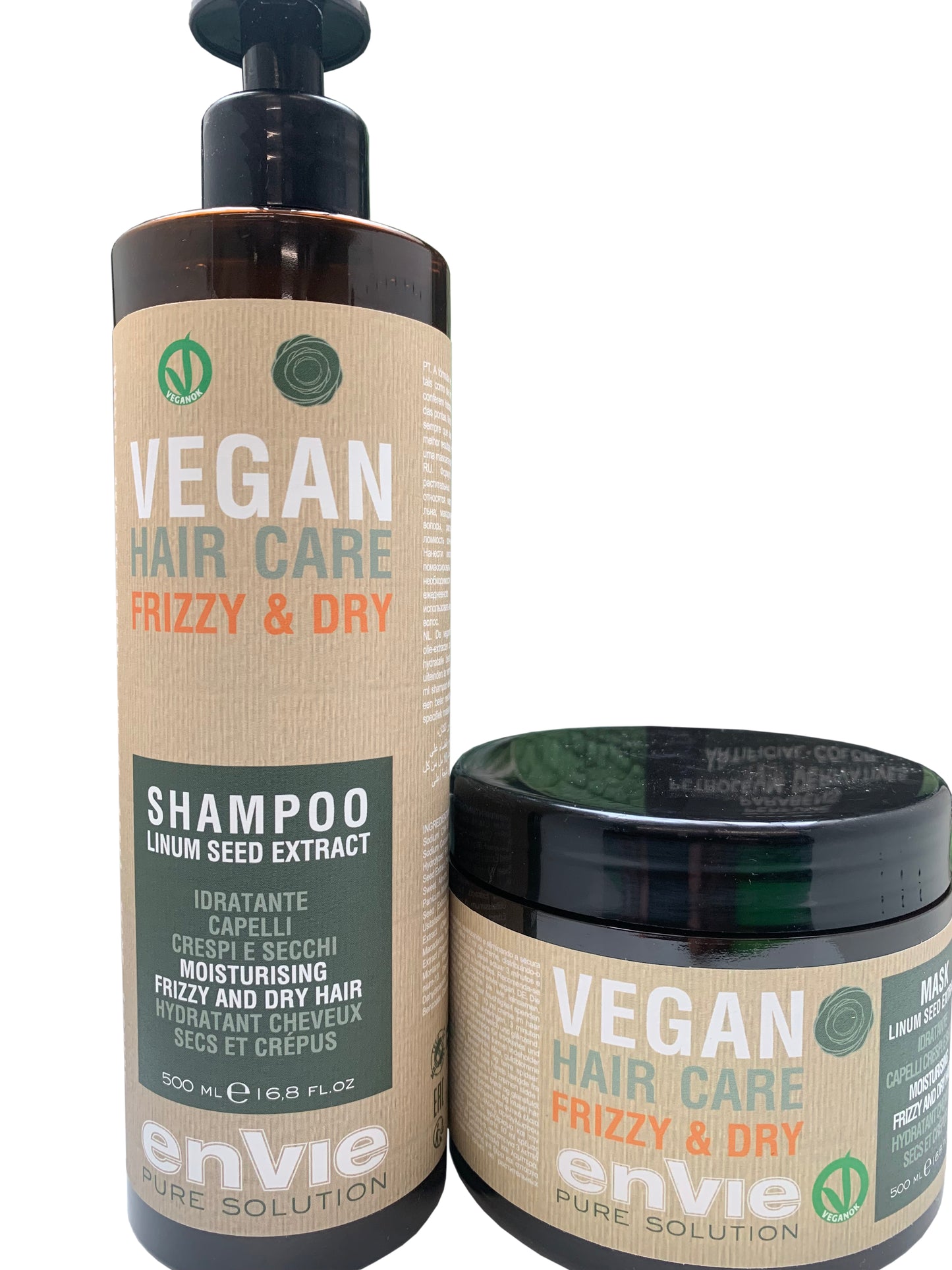 Envie Hair Mask and hair shampoo for Frizzy and dry 500ml