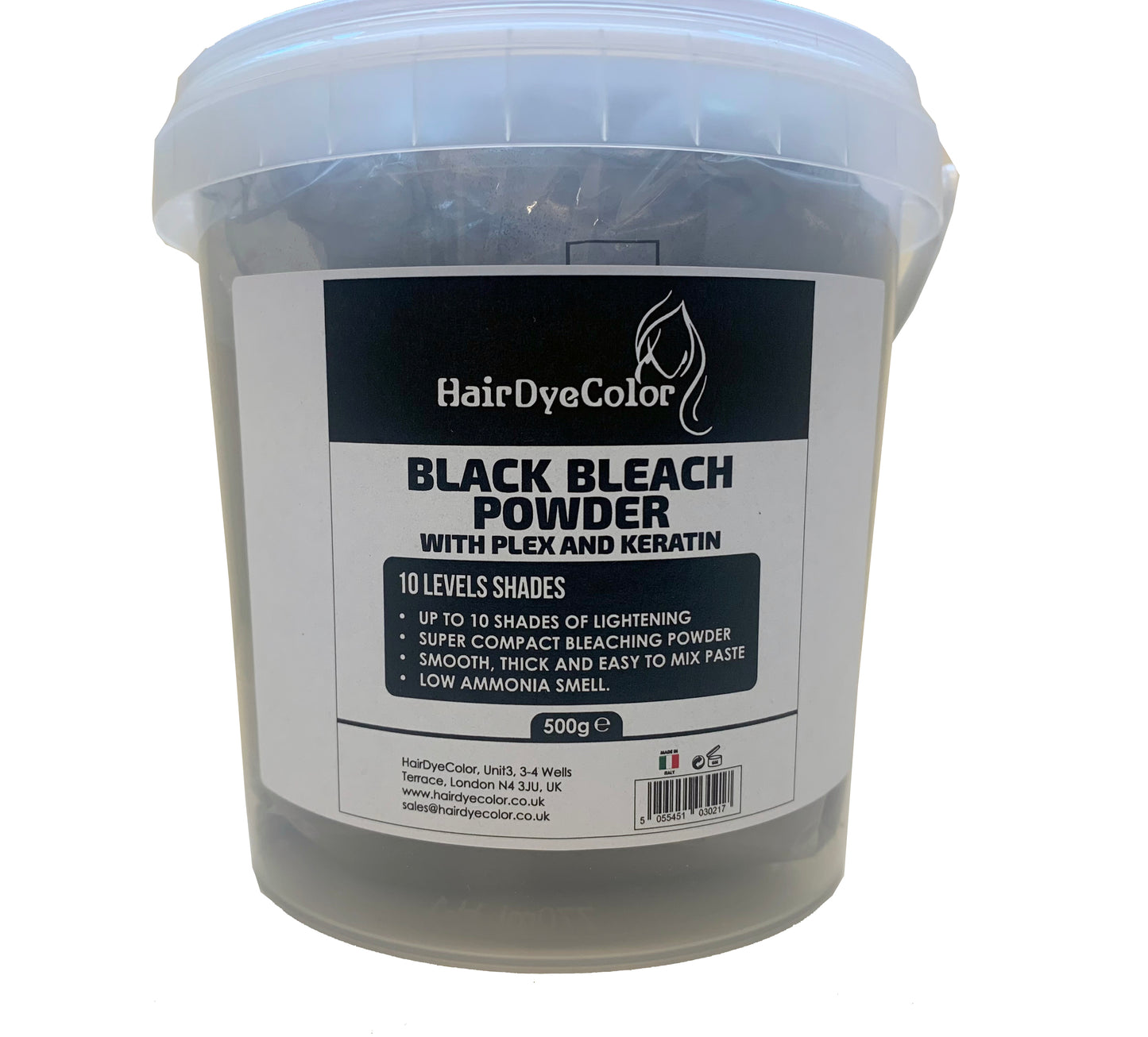 Black Bleaching powder 10 Levels Hairdyecolor 500g