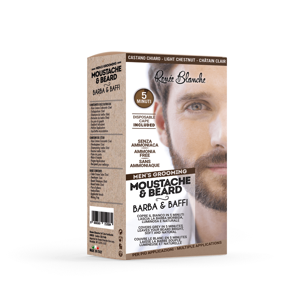 Moustache beard color Light Chestnut