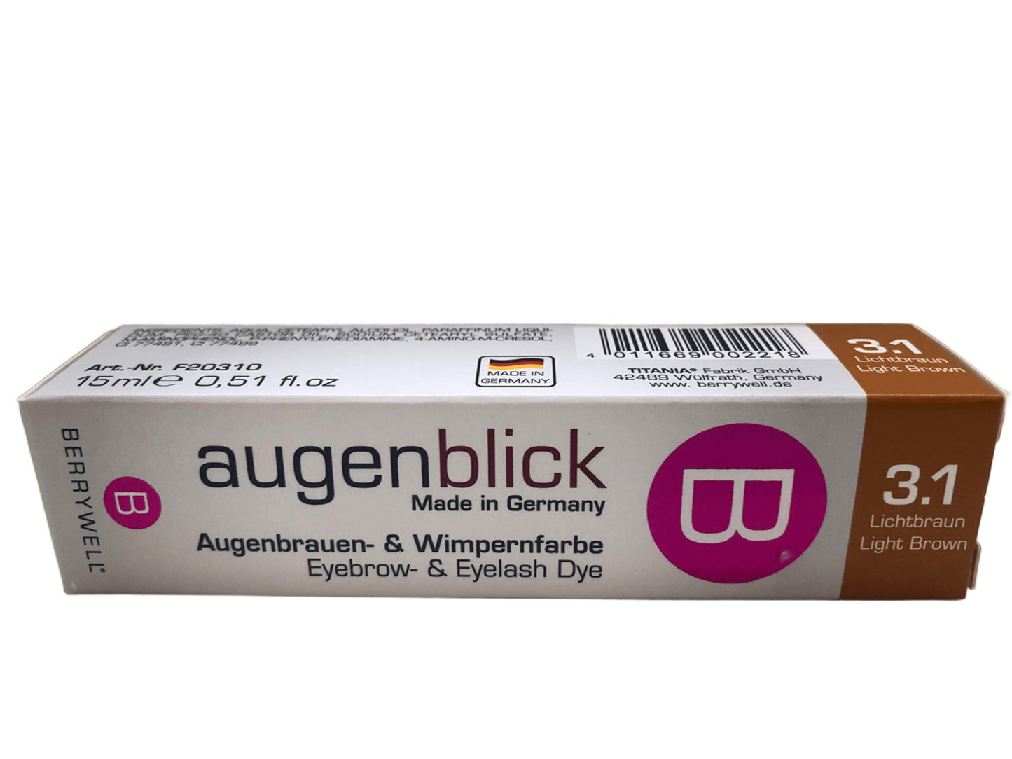 Eyebrow Light brown Tint and Eyelash Light brown Tint 3.1