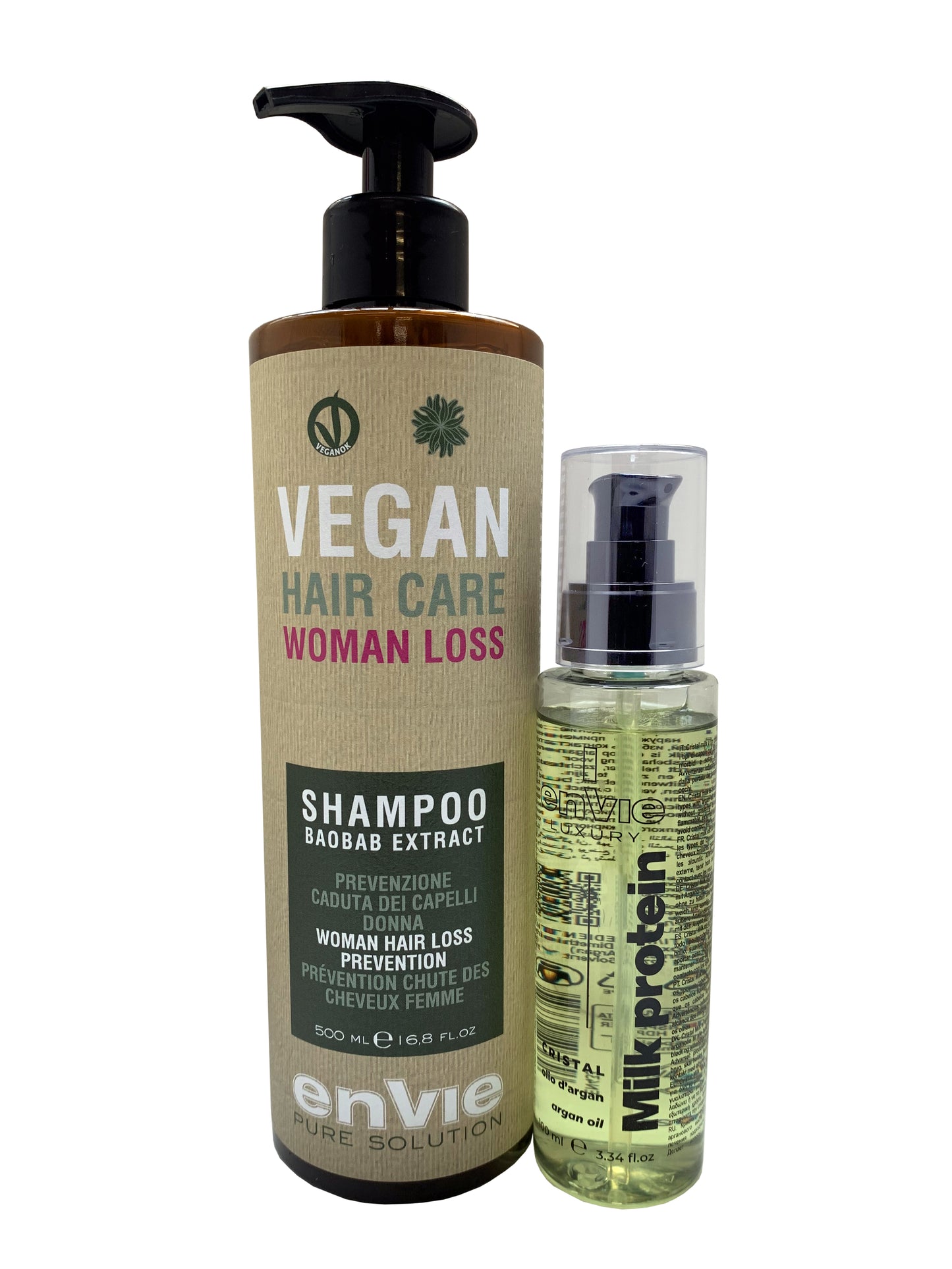 Hair serum and woman hair Loss shampoo