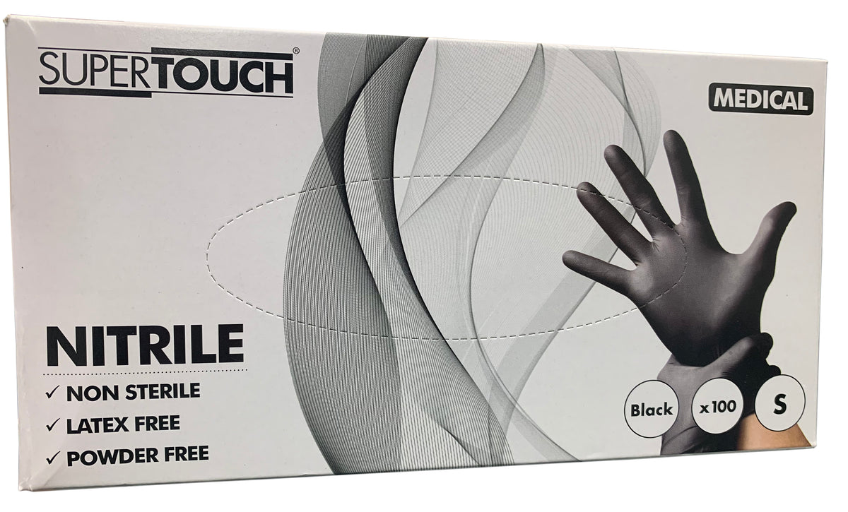 Nitrile black hand gloves Small sizes