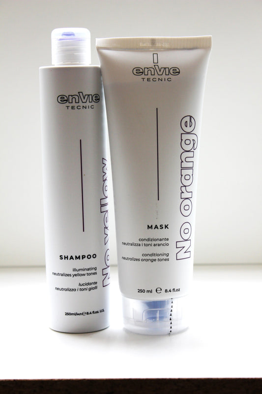 No orange shampoo and no orange hair mask 250ml Envie