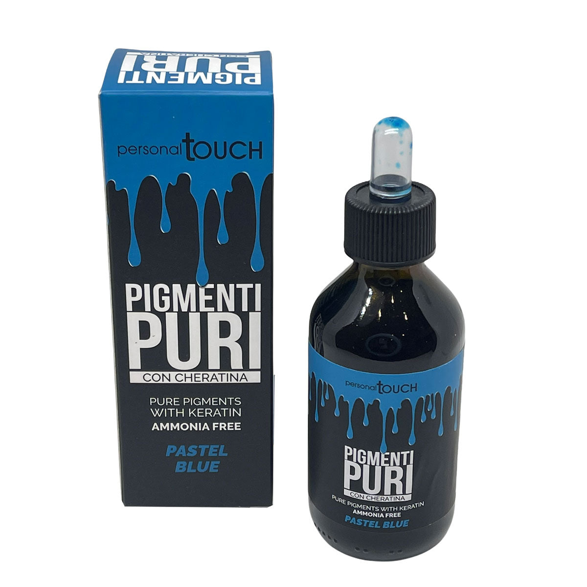Pigments hair color blue  Ammonia free with keratin 100ml