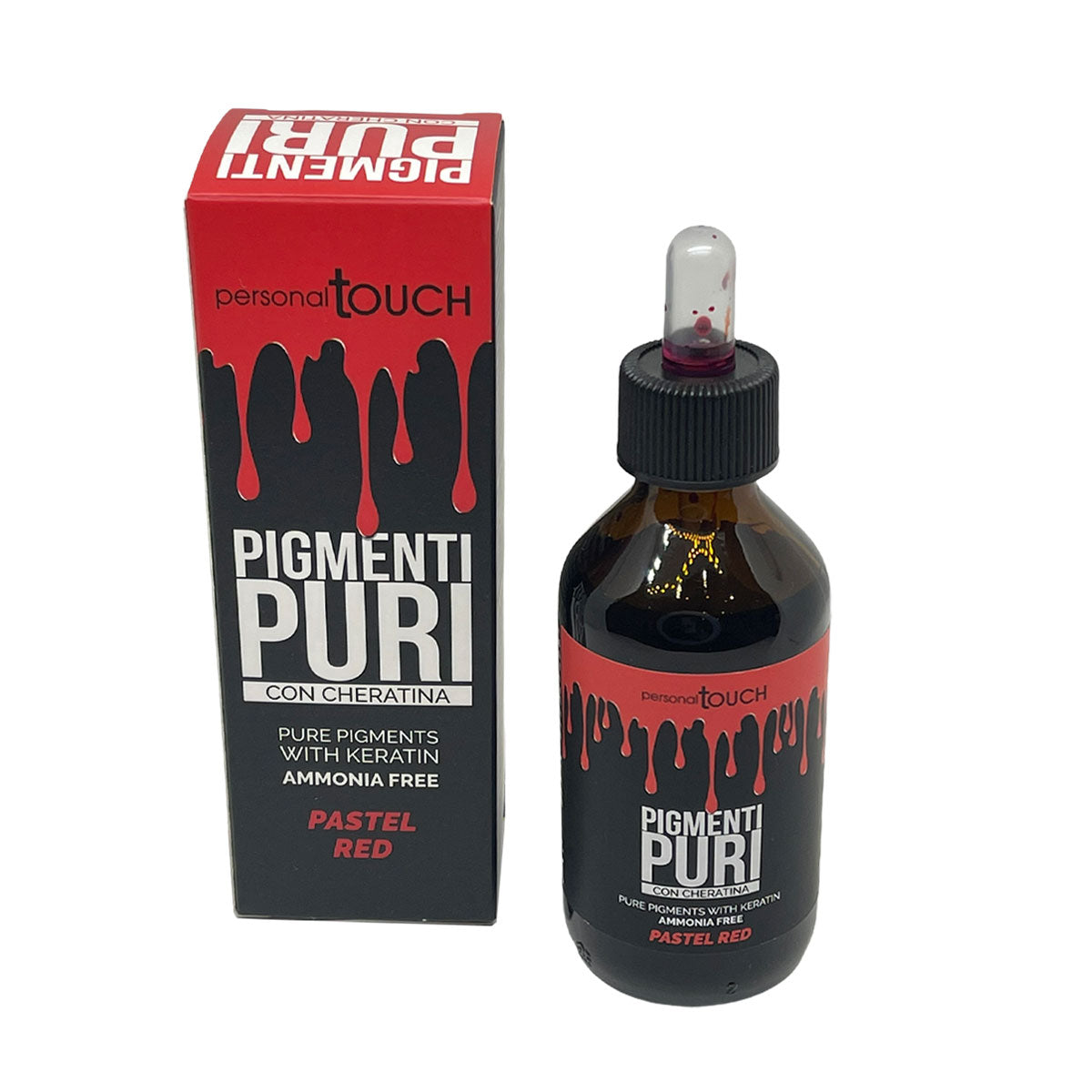 Pigments hair color Red  Ammonia free with keratin 100ml