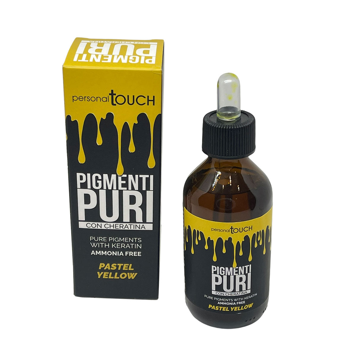 Pigments hair color yellow Ammonia free with keratin 100ml